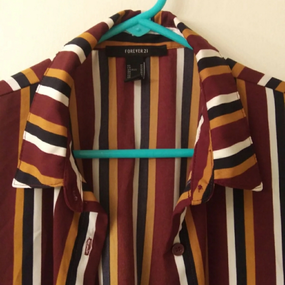 Forever 21 Pinstripe Shirt